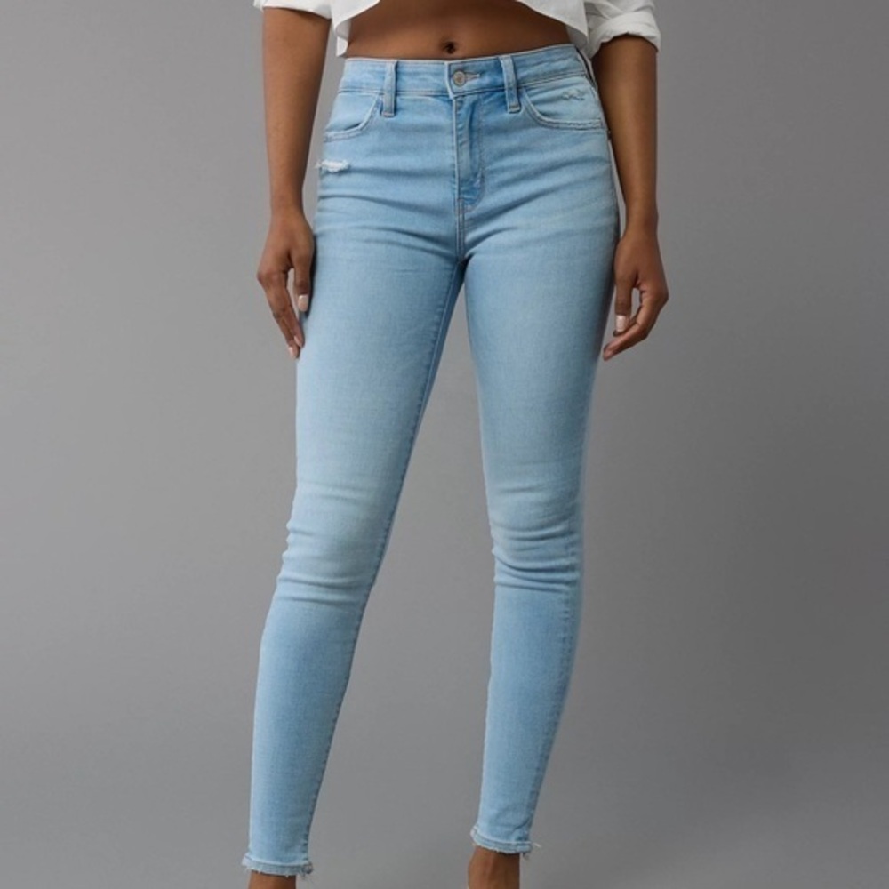 American Eagle High Rise Next Level Stretch Jegging Jeans Sz 18 Long
